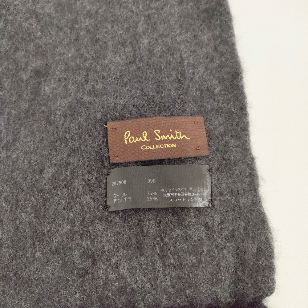 PAUL SMITH COLLECTION スコットランド製 ウールアンゴラマフラー
