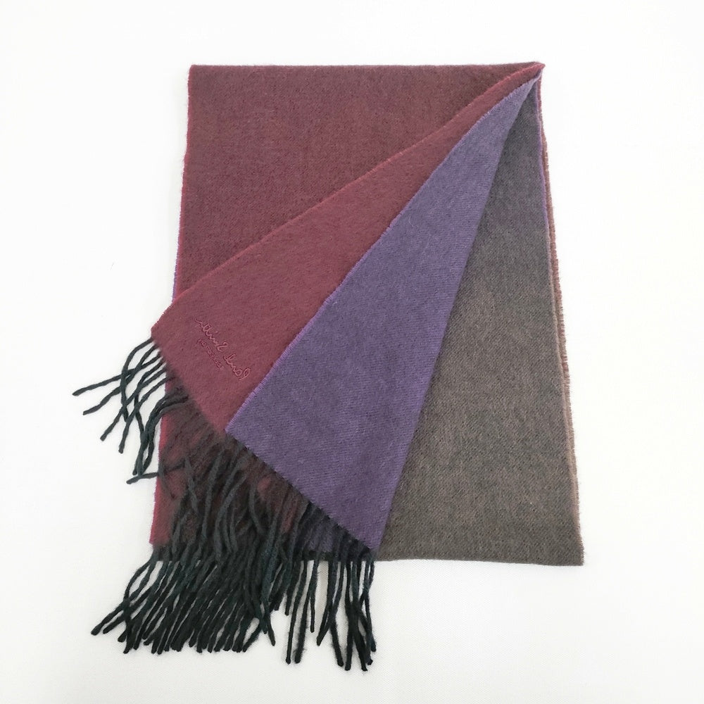 PAUL SMITH COLLECTION イギリス製 カシミヤマフラーフリンジ