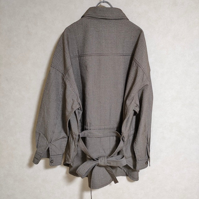 MAISON SPECIAL ガンクラブチェックジャケット サイズM ウール