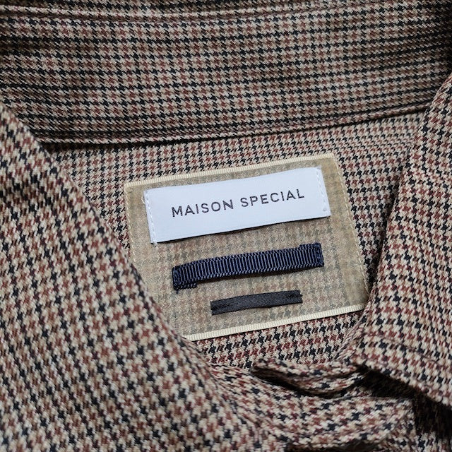 MAISON SPECIAL ガンクラブチェックコート セール】Gun Club Plaid Long Coat/ガンクラブロングコート