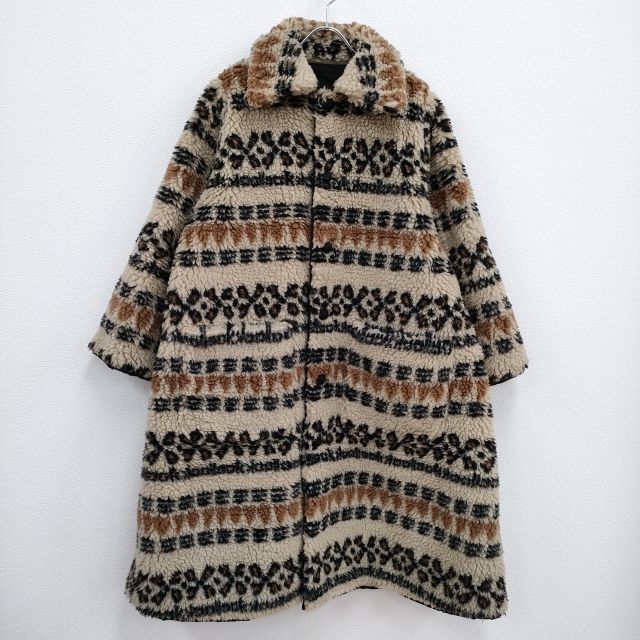 77circa Ray BEAMS別注 ボアコート リバーシブル 定価52800円 ブラック