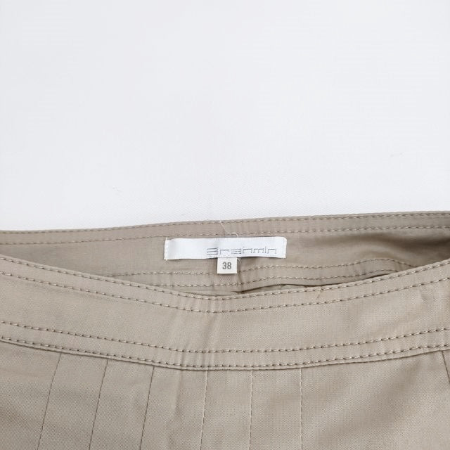 Brahmin タックスカート サイズ38 コットンリネン スカート ベージュ  