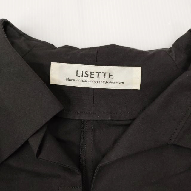 Lisette アリエル ノワール サイズ36 LO-21E052 コットン ギャザー ワンピース 濃紺 レディース リゼッタ【中古】3-0