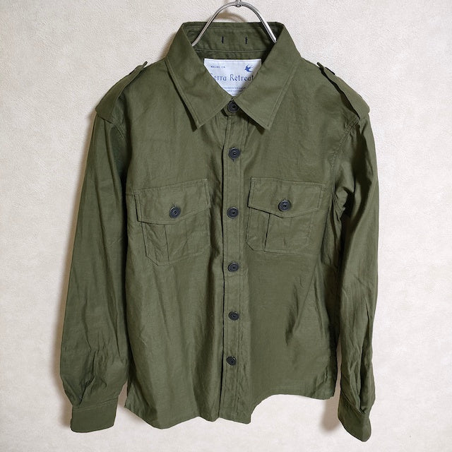 Serra Retreat/セラリトリート 新品 サイズXS Work It エポレット 長袖シャツ カーキ(タグ表記：Army Green –  ブランド古着の専門店gee,jee（ジージー）