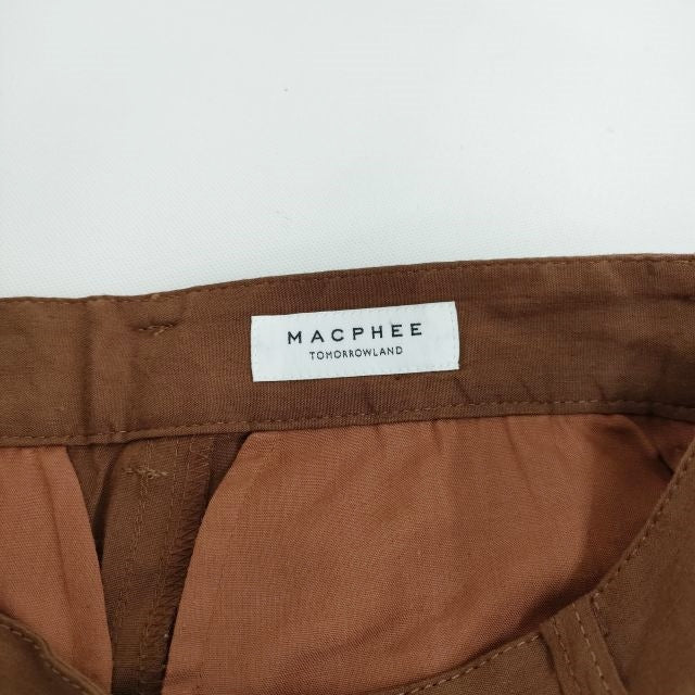 MACPHEE/TOMORROWLAND リネンレーヨンパンツ サイズ36 カーゴパンツ ...