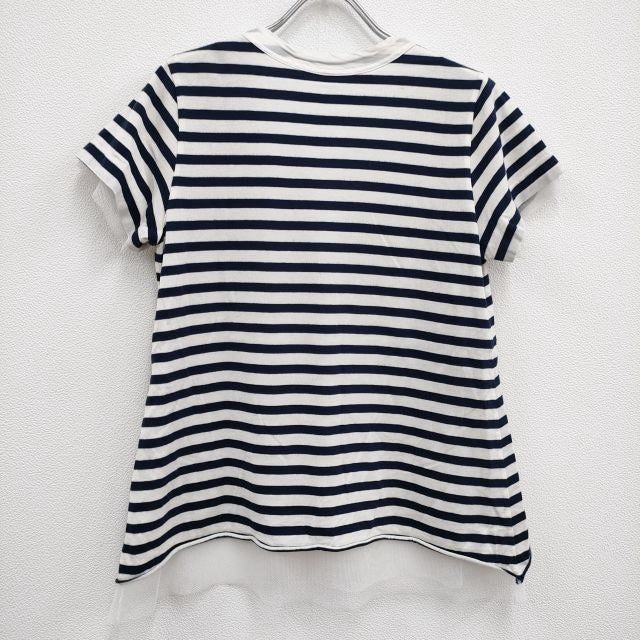 【美品】サカイラック-sacai luck-フェイクレイヤードレースカットソー 美品】サカイラック-sacai luck-フェイクレイヤードブラウス
