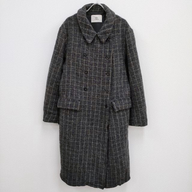 OUTIL ウティ リネンコート サイズ3 OUTIL MANTEAU QUINTENAS 超高密度リネンヘリンボーン
