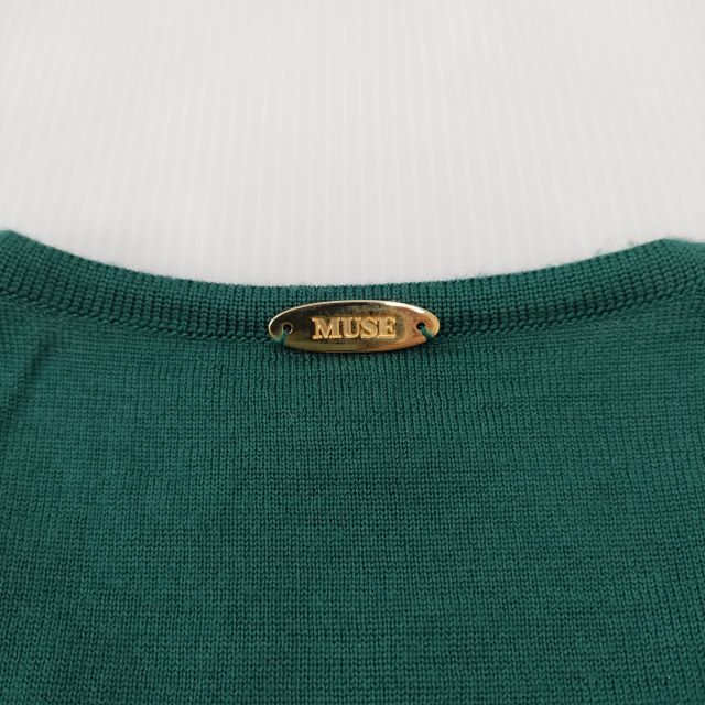 定価57200円 難あり DEUXIEME CLASSE カーディガン 金ボタン muse de deuxieme classe 金ボタンクルーネックカーディガン