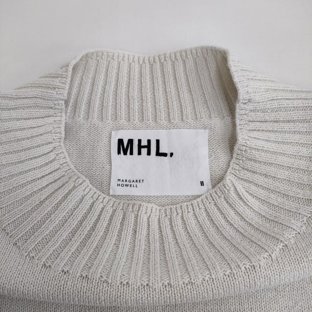 MHL. 595-1163500 VINTAGE DRY COTTON サイズ2 モックネック ニット 21SS ホワイト レディース エム –  ブランド古着の専門店gee,jee（ジージー）