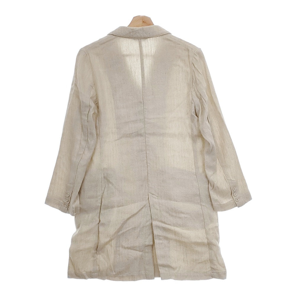 fog linen work FLW ヘリンボーン リネンウール リトアニア製 コート