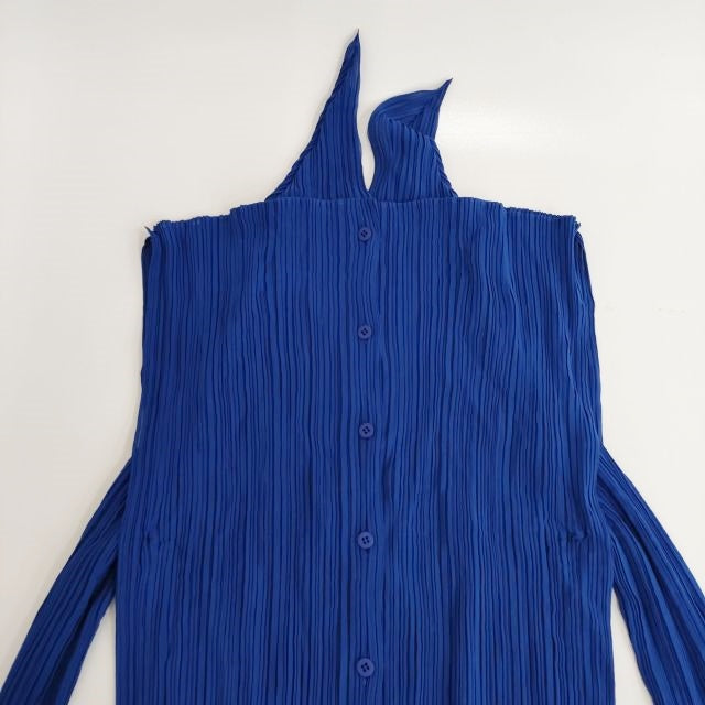 ISSEY MIYAKE プリーツシャツ レイヤードデザイン 変形袖
