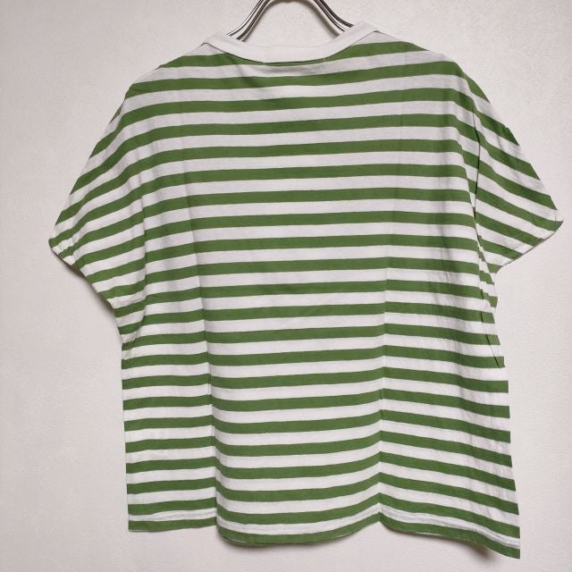 R&D.M.Co- ボーダー フレンチスリーブ 半袖Tシャツ カットソー