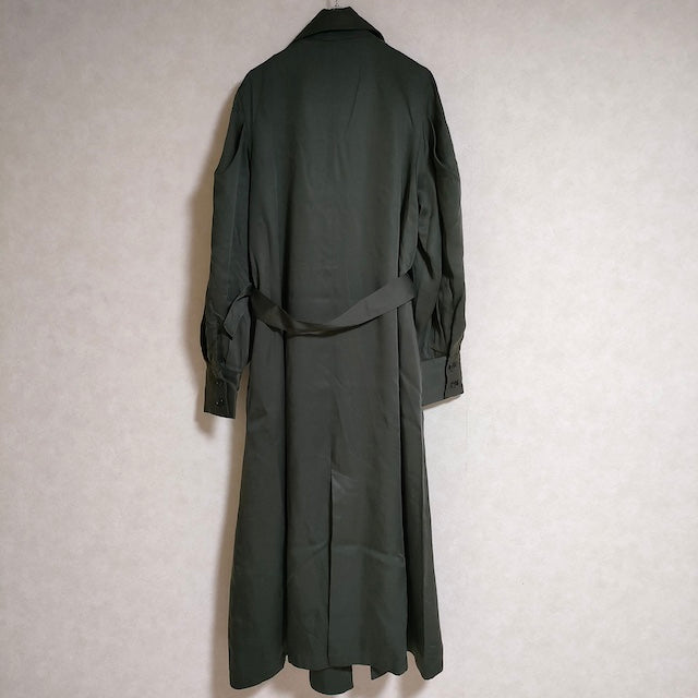Ameri VINTAGE ロングトレンチコート サイズF トレンチコート カーキ