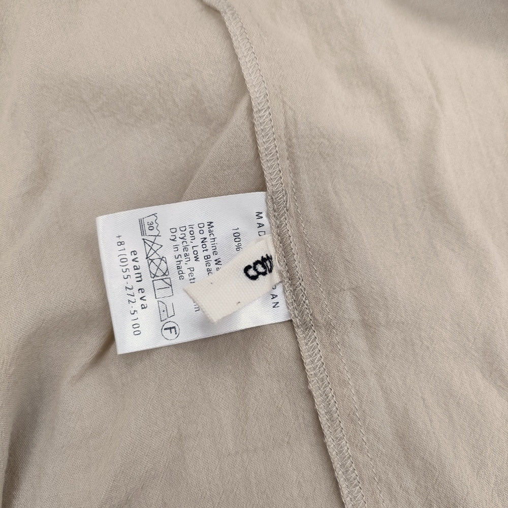 evam eva コットンプルオーバー E221T076 定価24200円 ギャザー