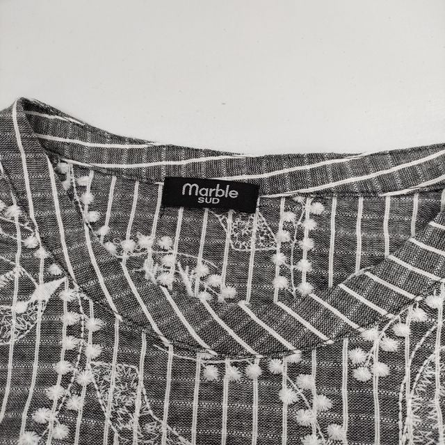 B3889■marble SUD マーブルシュッド 刺繍 コットン 半袖 シャツ B3889□marble SUD マーブルシュッド 刺繍 コットン 半袖 シャツ