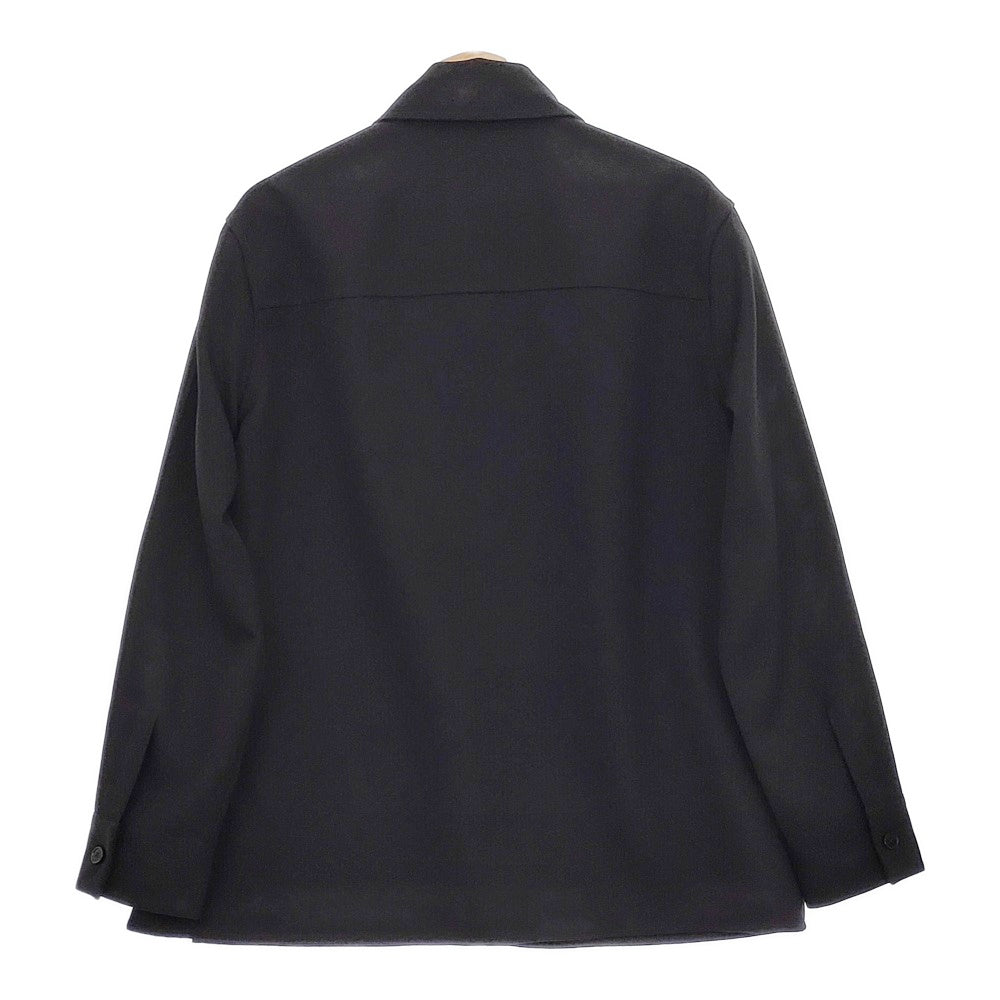 Jil Sander ポインテッドカラー バージンウール ギャバジンシャツ JIL SANDER ジルサンダー 21AW ポインテッドカラー ウール