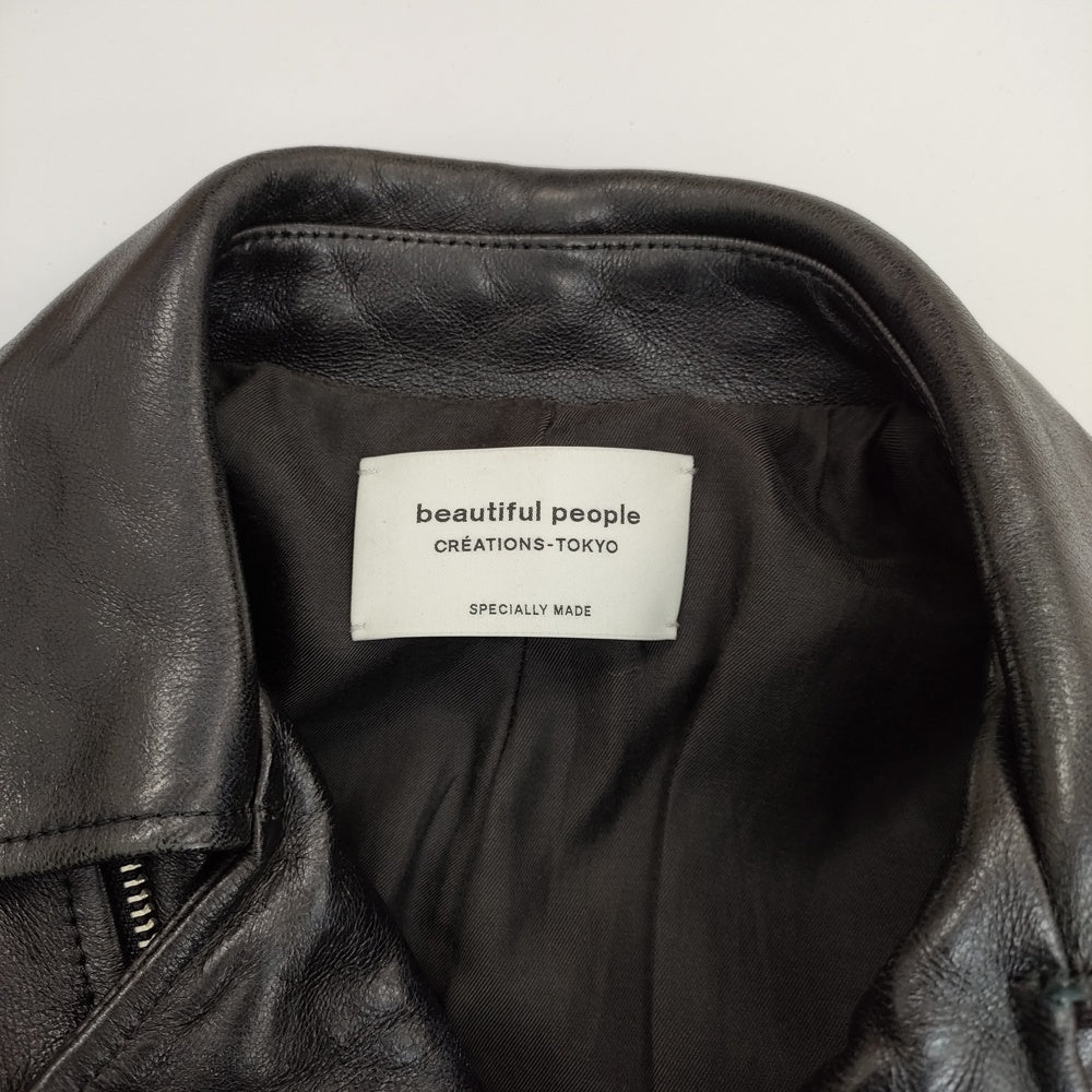 極美品◆beautiful people◆ 馬革 ダブルライダースジャケット Yahoo!オークション - 【今田美桜モデル】beautiful people