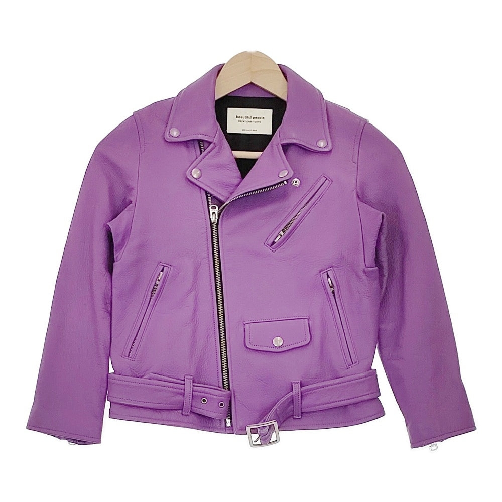 beautiful people 1735402408 サイズ140 レザー 鹿革 ダブルライダース