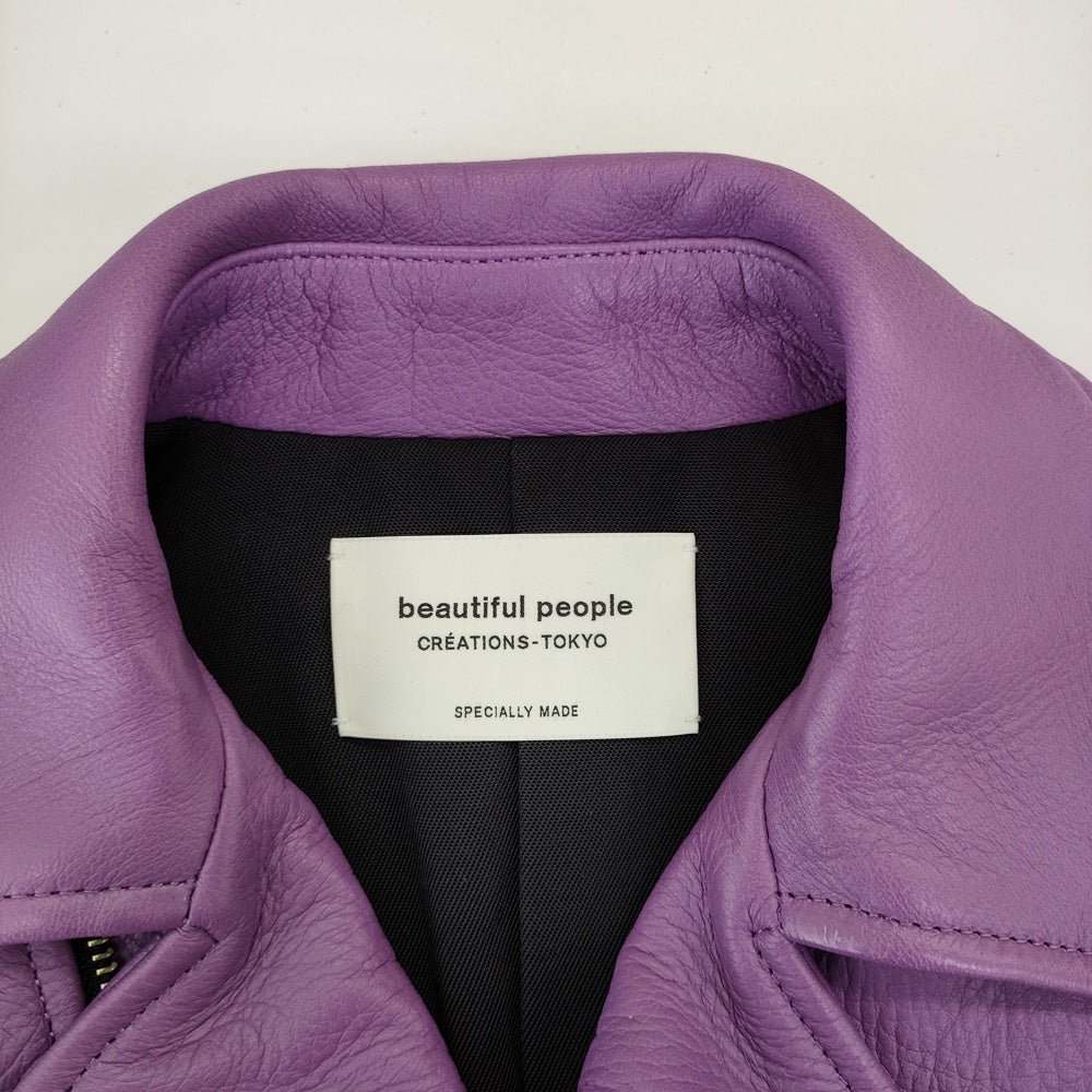 beautiful people 1735402408 サイズ140 レザー 鹿革 ダブルライダース