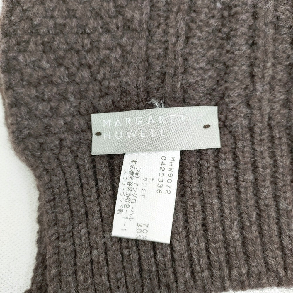 MARGARET HOWELL ウール カシミヤ ケーブル編み スコットランド製