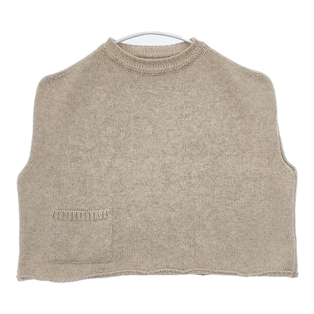Atelier dantan Rude Wool Knit Vest 定価28600円 日本製 ウール ベスト ベージュ レディース アトリエダンタン【中古】5-1104T△ Atelier dantan Rude Wool Knit Vest 定価28600円 日本製 ウール