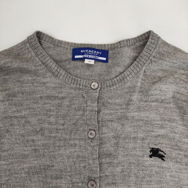 BURBERRY BLUE LABEL クルーネック ロゴ刺繍 三陽商会 ウールニット