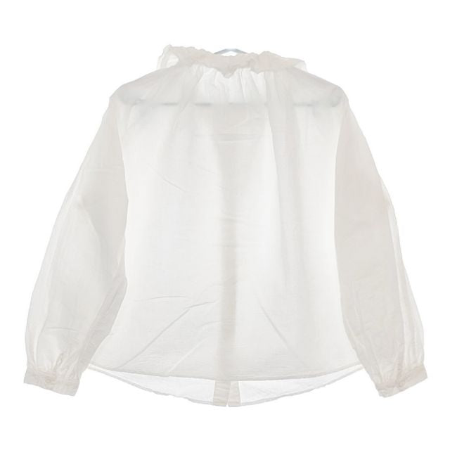 nest Robe コットンリネンダンガリーフリルシャツ 01224-1276