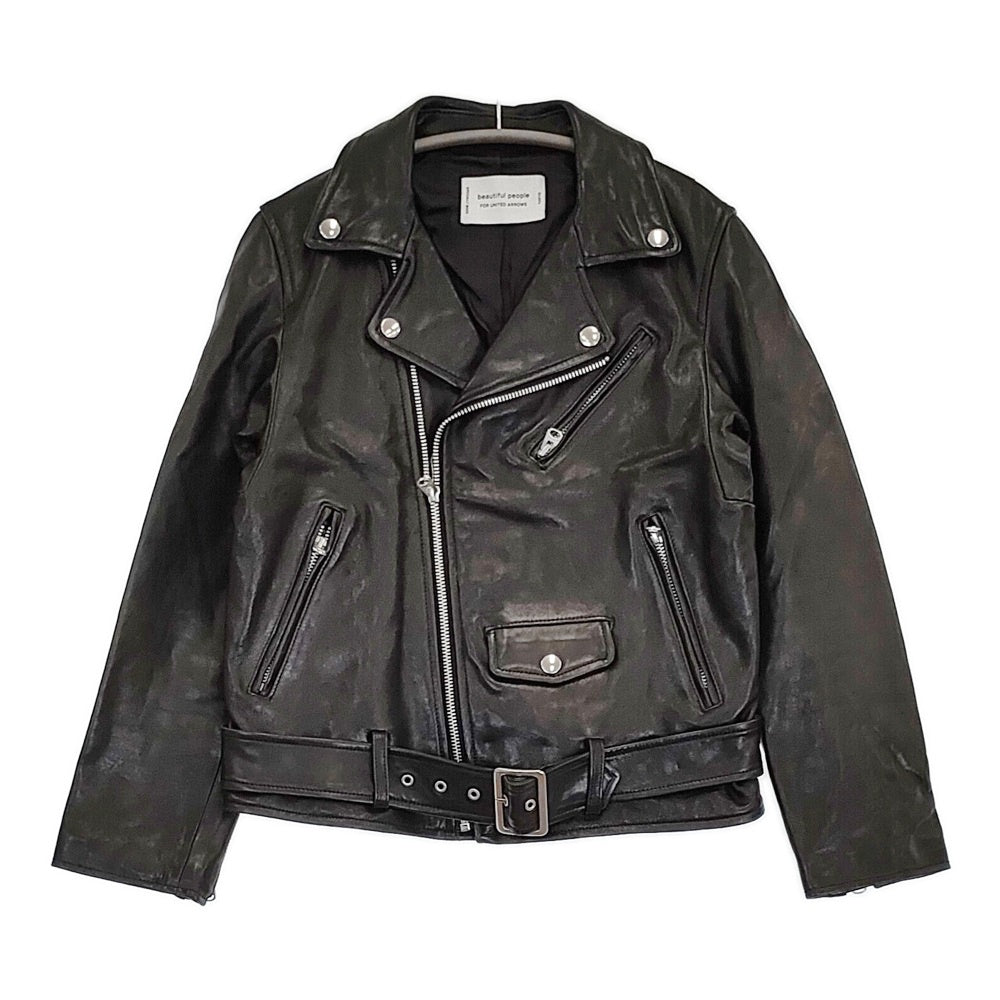 ビューティフルピープル アローズ別注 ライダースジャケット ラムレザー 150 beautiful people UNITED ARROWS 別注 ラムレザー 150 ダブル