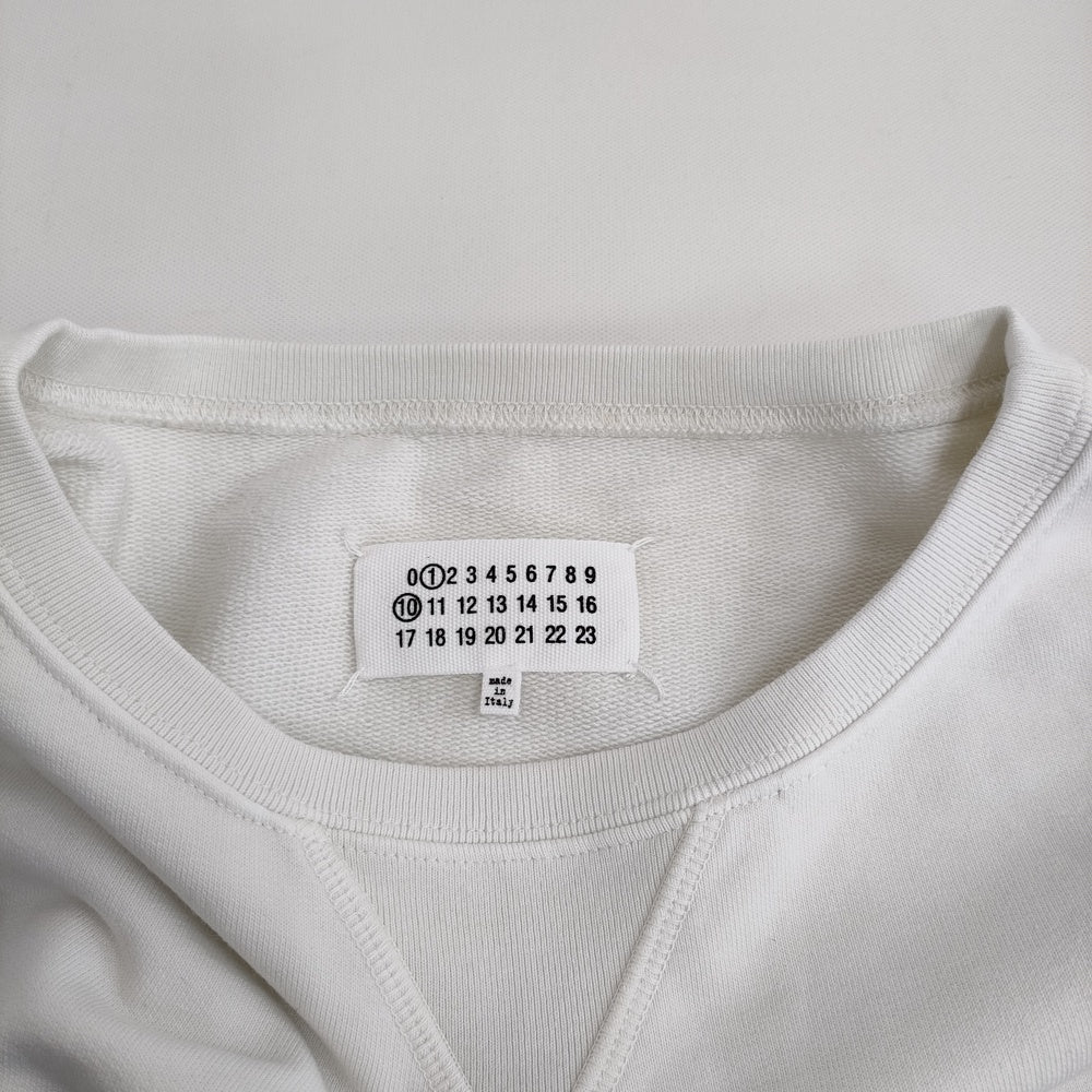 MAISON MARGIELA SWEATSHIRT CHALK ナンバリングロゴ s50gu0208 s25520 スウェット ホワイト レディース メゾンマルジェラ【中古】5-0315M♪ MAISON MARGIELA SWEATSHIRT CHALK ナンバリングロゴ s50gu0208 s25520