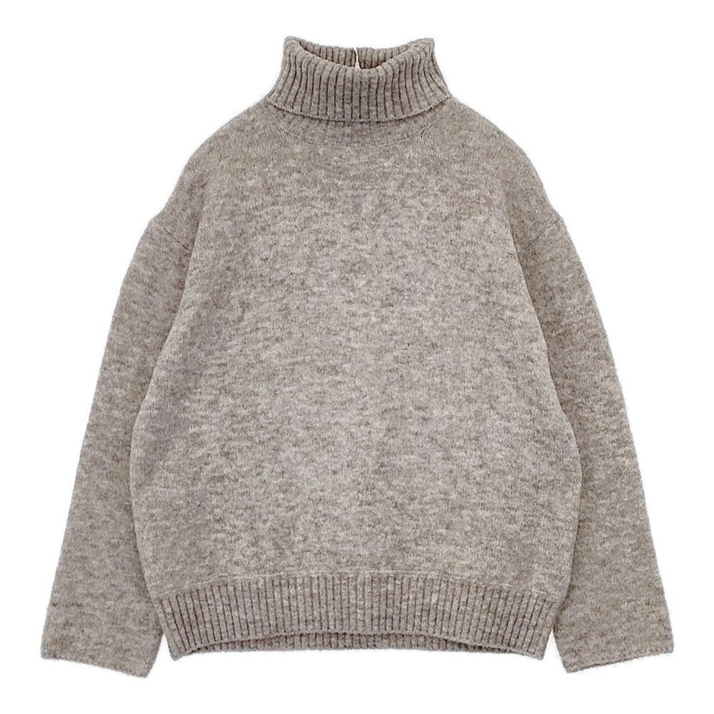 未使用級✨ドゥロワー アルパカウールニット クルーネック Sサイズ グレー リブ カシミアシルククルーネックニット ミディアムグレー – MINIMAL