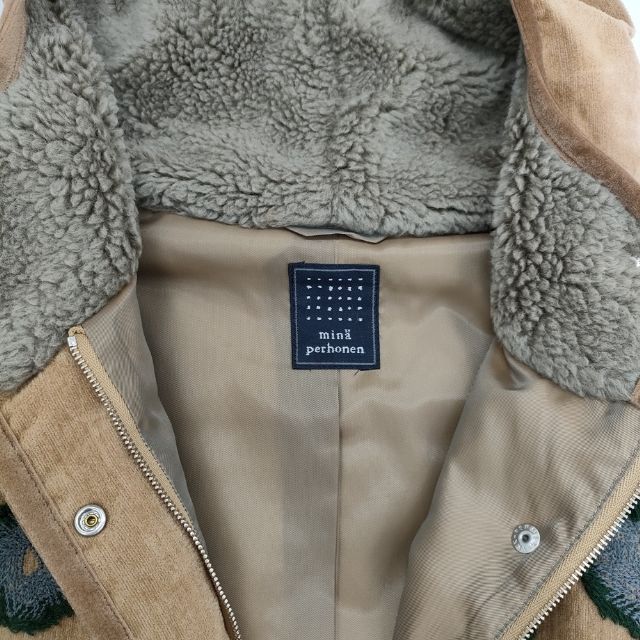 mina perhonen frost garden sa2246 サイズ38 刺繍 ダウンベスト