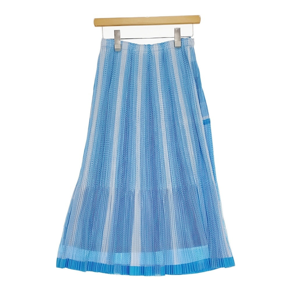 PLEATS PLEASE ISSEY MIYAKE プリーツスカート ペチコート付 メッシュ