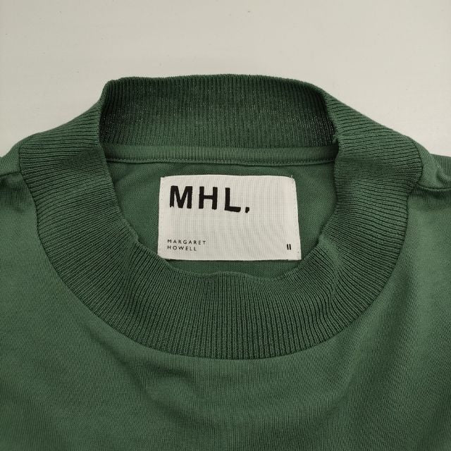 MHL. 595-3168503 LIGHT COTTON DRY JERSEY 半袖Ｔシャツ カットソー 23SS グリーン エムエイチエル 5-0607S 261656 MHL. 595-3168503 LIGHT COTTON DRY JERSEY 半袖Tシャツ