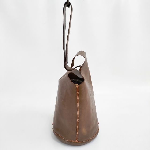 HENRY CUIR レザー ワンショルダー ビーズ 犬刺繍 CANE ショルダー