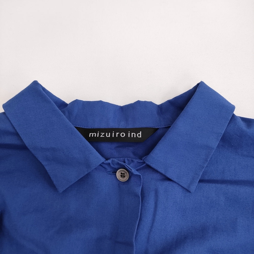 mizuiro-ind work all in one 定価21780円 ワーク オールインワン ツナギ 24ss ブルー レディース ミズイロインド【中古】5-0514S♪ mizuiro-ind work all in one 定価21780円 ワーク オールインワン