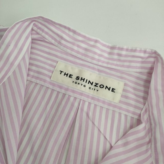 Shinzone DADDY SHIRTS 定価19580円 23SMSBL05 ストライプ 長袖シャツ ピンク ホワイト シンゾーン 5-0714M 263141 Shinzone DADDY SHIRTS 定価19580円 23SMSBL05 ストライプ 長袖