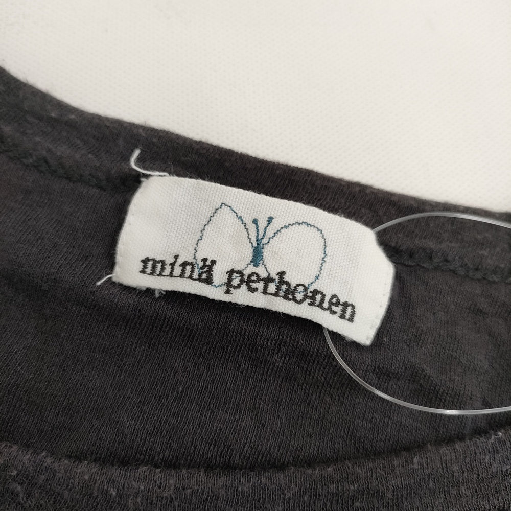 mina perhonen choucho sa8707 七分袖 Tシャツ 刺繍 コットン