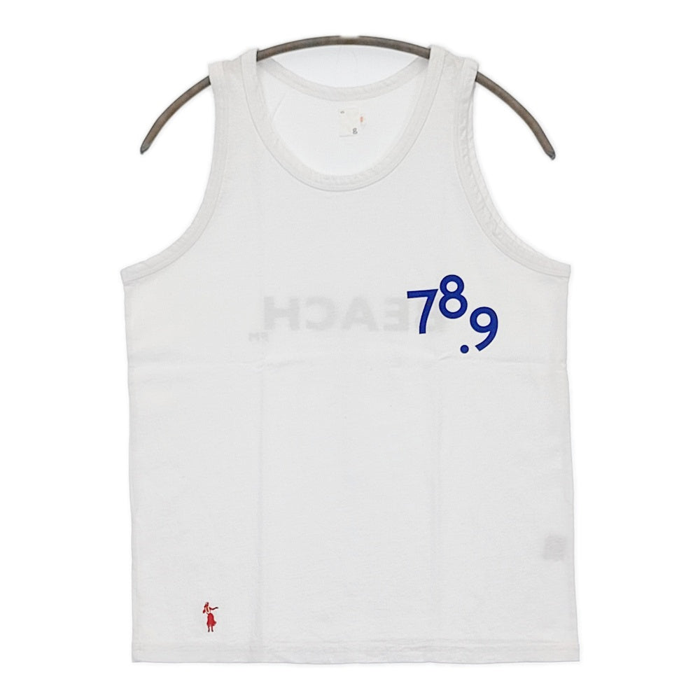 grown in the sun 78.9/BEACH サイズXS 刺繍 タンクトップ ホワイト