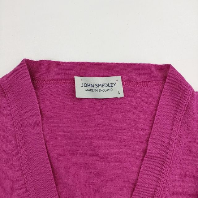 JOHN SMEDLEY エクストラファインメリノウール ニット カーディガン
