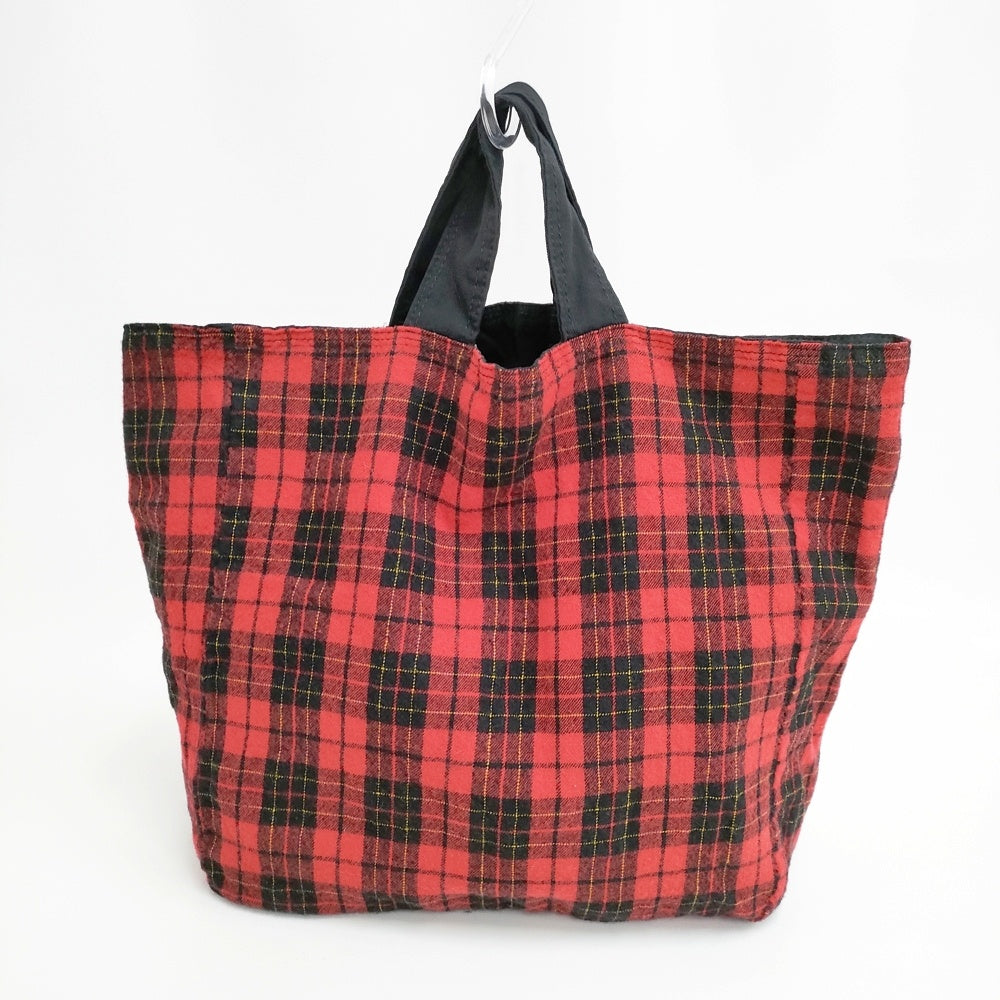 tricot COMME des GARCONS ウール タータンチェック トートバッグ