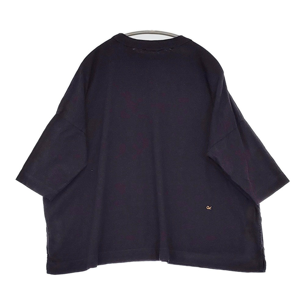 【初回限定】 45R/45rpm ビッグスリットTシャツ ワイドドロップショルダー トップス