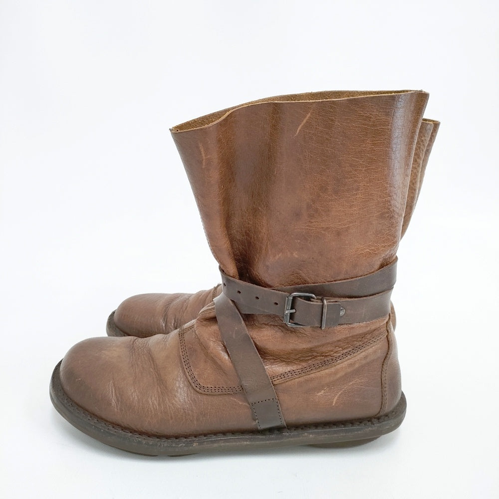 trippen fold closed boots クロスベルト レザー ブーツ ブラウン