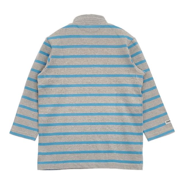 Barbarian ラガーシャツ コットン ボーダー カットソー グレー ライト