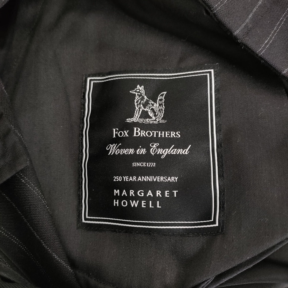MARGARET HOWELL/FOX BROTHERS 250周年 STRIPE WOOL PLAINWEAVE 定価