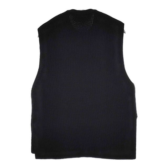 ミエル【新品】UNITED ARROWS ブラックノースリーブベスト UNITED ARROWS コットンナイロン ノースリーブニット ベスト ブラック