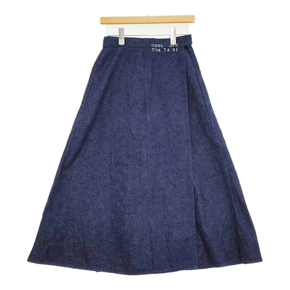 or Slow ラップスカート 巻きスカート マキシ 定価20790円 デニム