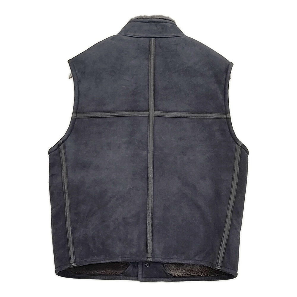 45R/45rpm ムートンベスト 定価220000円 サイズ3 ベスト ネイビー