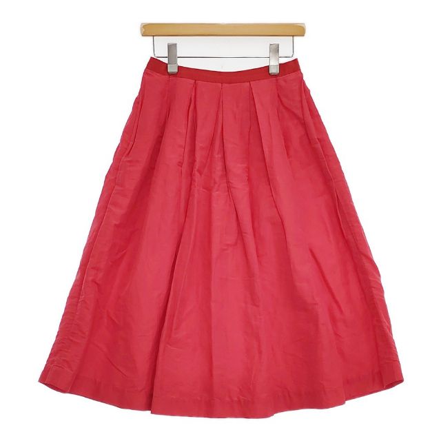 R&D.M.Co- リネンシルク ロングスカート レッド レディース オールド