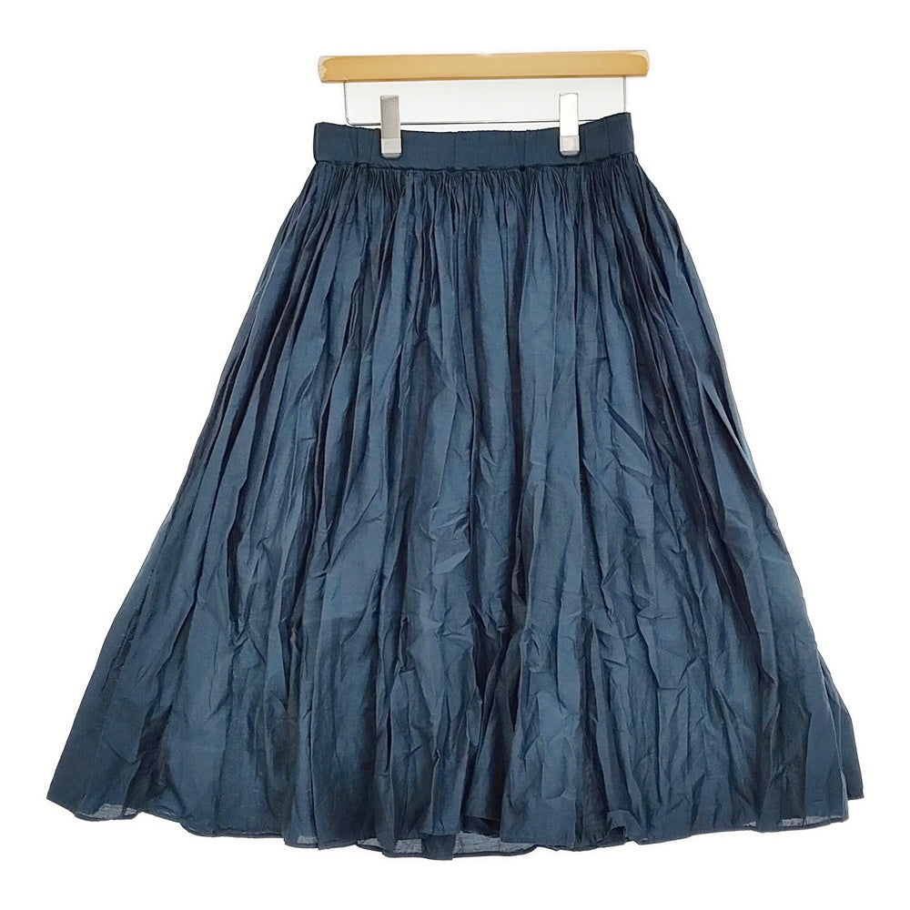 R&D.M.Co- 未使用 ガーメントダイコットンシルクギャザーゴムスカート  