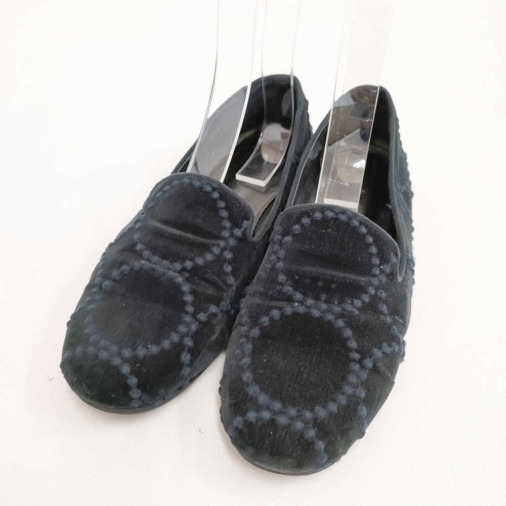 mina perhonen tambourine ベロア スリッポン サイズ24.5cm シューズ